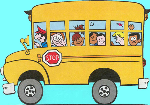 Школный автобус под присмотром глонасс